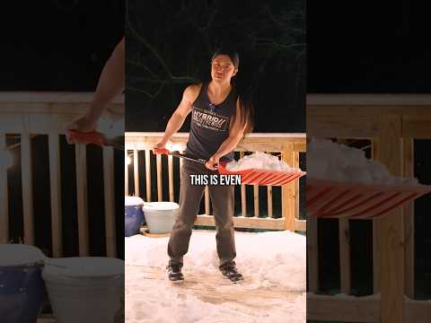 I am shoveling snow!