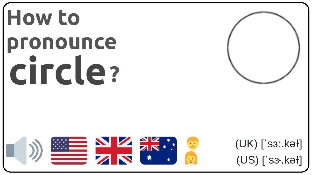 How To Pronounce Circle In English?