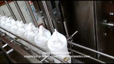 Automatic Four Head Volumetric Filling Machine for Oval Bottles