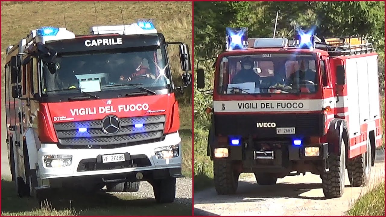 Esercitazione incendio rifugi Alleghe - Vigili del Fuoco Belluno + Venezia