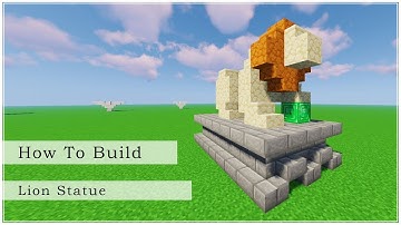 How to Build a Lion Statue (Minecraft 1.19 Tutorial)
