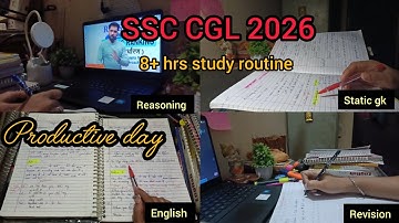 How to study for the SSC exam // productive day 📚 #aspirants #ssccgl #studyvlog 