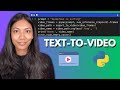 Easy Text-to-Video in Python | Python Tutorial with Damo-vilab Model