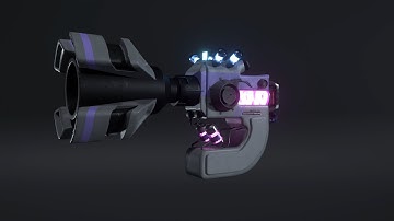 Sci-Fi Alien Gun Modeling & Texturing | Autodesk Maya , Substance Painter, Blender