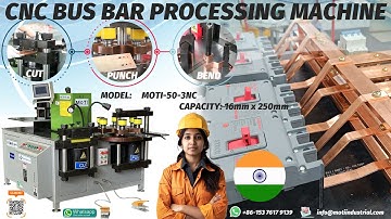 16x250mm MOTI series CNC Busbar Processing Machine with cutting punching and bending functions INDIA