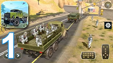 Army Truck Driving Simulator - Gameplay Walkthrough Part 1 - Tutorial (Android, iOS)