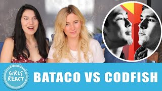 Girls React - BATACO vs CODFISH | Grand Beatbox SHOWCASE Battle 2018 | SEMI FINAL. Reaction