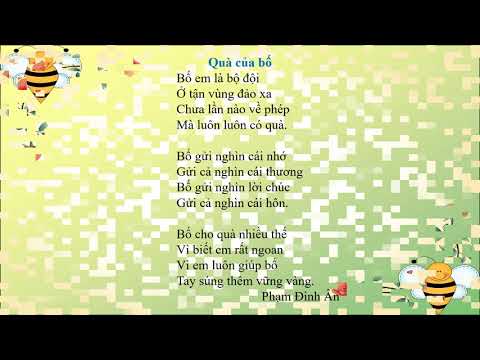 Tập đọc: Quà của bố