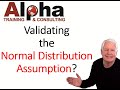 Validating the Normal Distribution Assumption (Online ASQ Certification Preparation Classes)