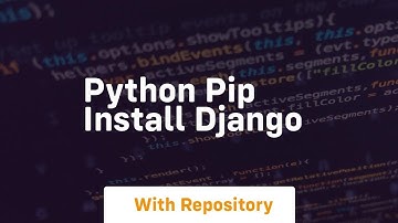 python pip install django