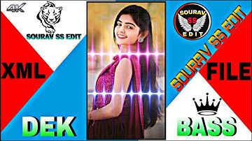 New Trending 💥 Dek Bass EDM Mix Purulia Song 🎵 Alight & Xml File Short Status Video 🥀 Editing #xml