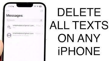 How To Delete All Text Messages On iPhones At Once! (2023)