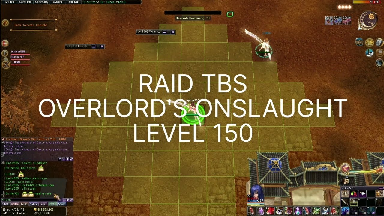 RAID TBS OVERLORD'S ONSLAUGHT Level 150 / Atlantica Valofe