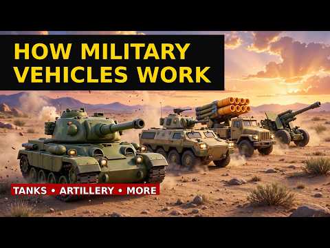 How Military Vehicles Actually Work — Tanks, Artillery, IFVs Explained (3D Animation)