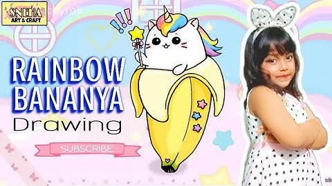 How to draw cute Rainbow Bananya || drawing tutorial .#drawing