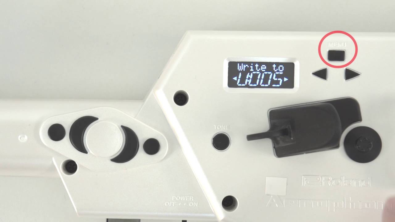 Specifying Eb or Bb Instruments (Transpose): Roland Aerophone AE-10 #10 ...