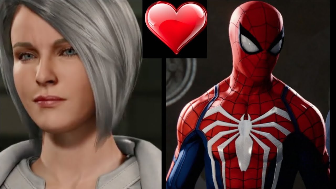 Spider Man Ps4 - Silver Sables Has A Huge Crush On Spider Man - All CutSc.....