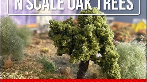 N scale Wire Oak Trees (tree making part 2)