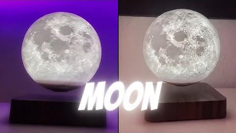 magnetic floting moon lamp setup 🌒#realmoon