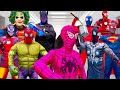 Team spiderman vs bad guy team  new spiderman color superhero suit so good  full  live action 