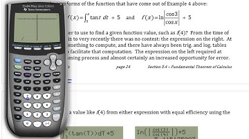 Graphing Functions using fnInt (on a TI83/84+) • [6.4c] AP CALCULUS