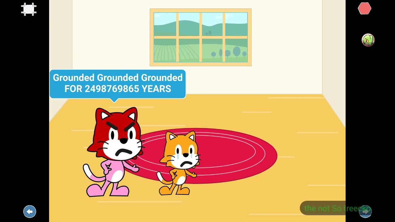 jr-scratch-cat-gets-grounded-for-saying-a-bad-word-youtube