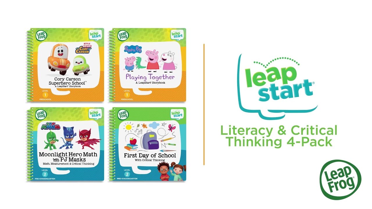 leapfrog leapstart literacy and critical thinking 4 pack