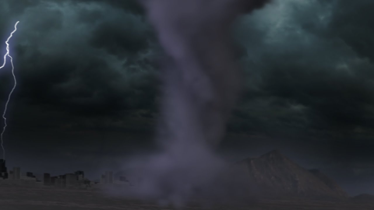 Blender Tornado thunder storm VFX test YouTube