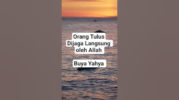 Orang Tulus dijaga Langsung oleh Allah - Buya Yahya #buyayahya