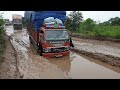 😱 struggling 😱 फस गया ट्रक बेचारे ड्रायव्हर साहेब का |😱 Truck stuck in mud 😱