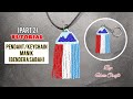 How to Make Brick Stitch Fringe SABAH FLAG Pendant or Keychain (PART 2)