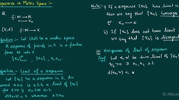 6. Sequence in Metric Space - Definition