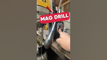The Mag Drill is a great way to keep straight drills and less fatigue over conventional drill.