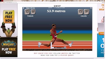 How to get over the first hurdle in QWOP!