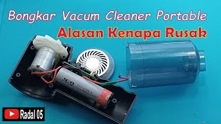 Disassemble the portable vacuum cleaner, why it can be damaged