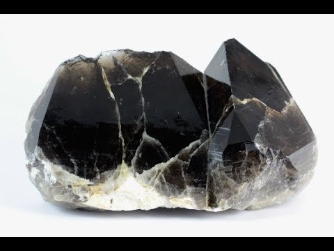 蛭川産黒水晶 原石 629g / Japanese Quartz - YouTube