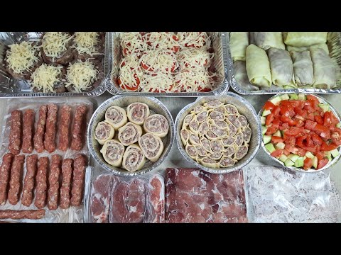 ЗАГОТОВКА ЕДЫ из 11.5 кг свинины / ЗАМОРОЗКА ПОЛУФАБРИКАТОВ на 2 недели