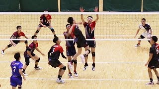 HIGASHIYAMA HS vs RAKUNAN HS 2nd set | Japan highschool volleyball　2019