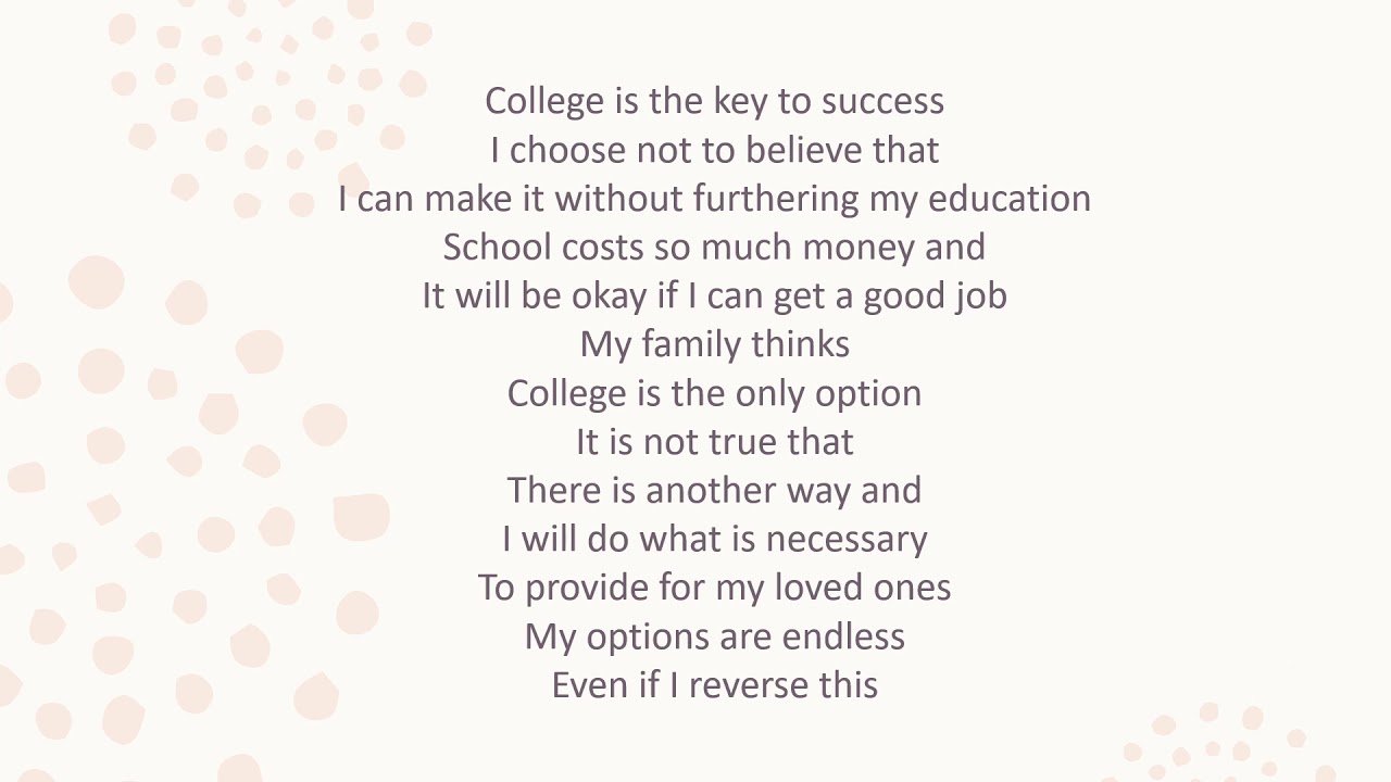 Reverse Poem: Key To Success (Emily Hurd) - YouTube