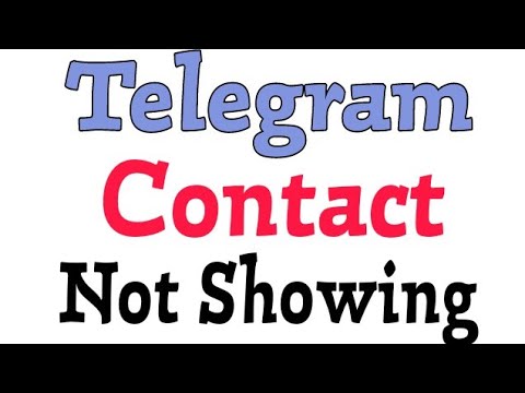 Video: Hoe Contacten Verschijnen In Een Telegram