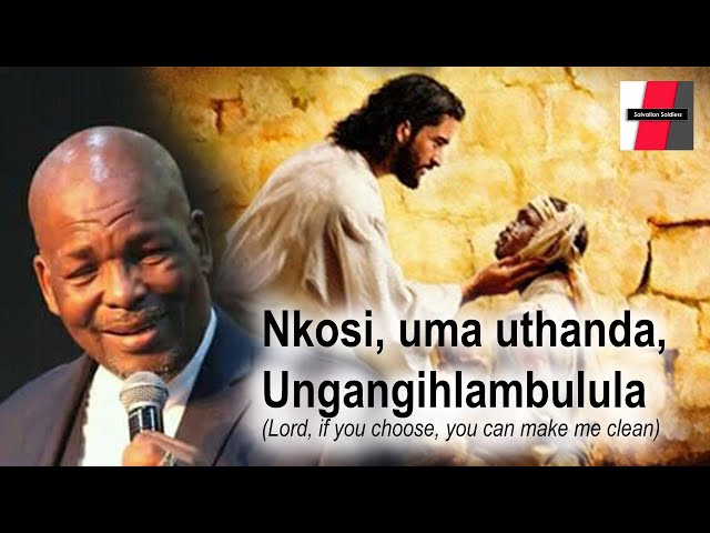 Dr SD Gumbi preaching Nkosi, uma uthanda,  Ungangihlambulula (Jesus Heals a Man With Leprosy) class=