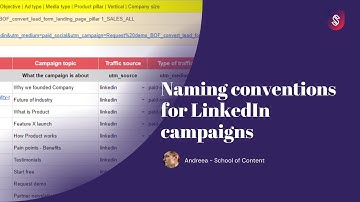 LinkedIn Campaign Naming Conventions