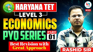 HTET Level 3 PGT Economics📚 Part 1 | Economic Concepts by Rashid Sir