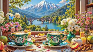 【カフェジャズBGM】初夏が運ぶ新しい気持ちへ ~ スターバックスカフェの朝5月☕花と湖に癒される爽やかジャズ＆ボサノバ｜作業・勉強・リラックス用【作業用BGM】やさしい一日が始まる。