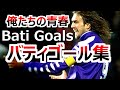 バティストゥータの全て イタリア時代 ゴール集 フィオレンティーナの英雄 アルゼンチン代表 Gabriel Omar Batistuta Goals highlight