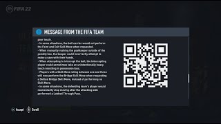 FIFA 22 | UPDATE 1.01 (TITLE UPDATE #1) | THE FIRST FIFA 22 UPDATE!!!
