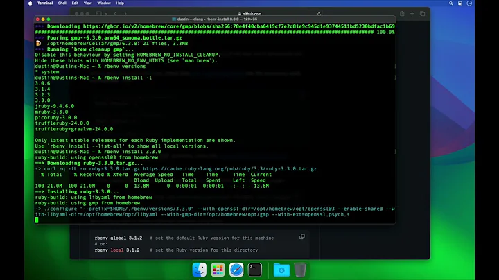 How to install rbenv on Mac OS Sonoma using Homebrew