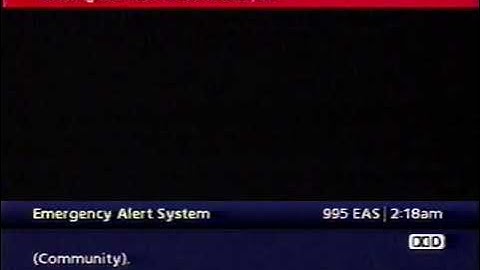 Comcast Emergency Alert System - Required Weekly Test (November 18, 2022)
