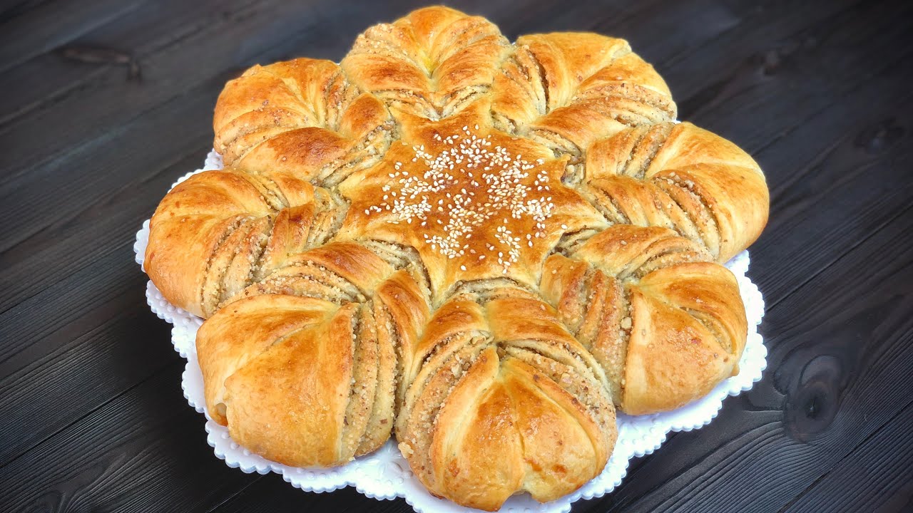 Yup-yumşaq QOZLU PİROQ resepti