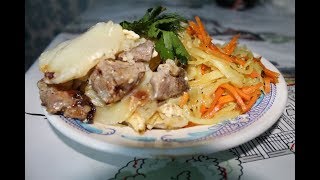Картошка с мясом в духовке, проще простого Картошка с мясом в духовке, проще простого